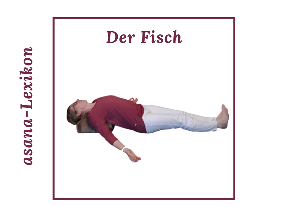 Fisch Yoga asana für Anfänger im Curvy Yoga