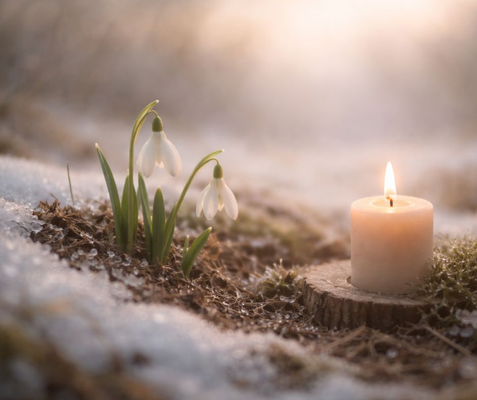 Zu Imbolc, dem keltischen Frühlingsfest, sprießen die ersten Schneeglöckchen und das Licht kehrt zurück